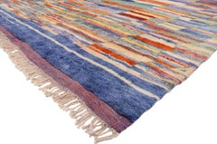 New Contemporary Berber Beni Mrirt Abstrakter Marokkanischer Teppich, 10'04 x 112'11