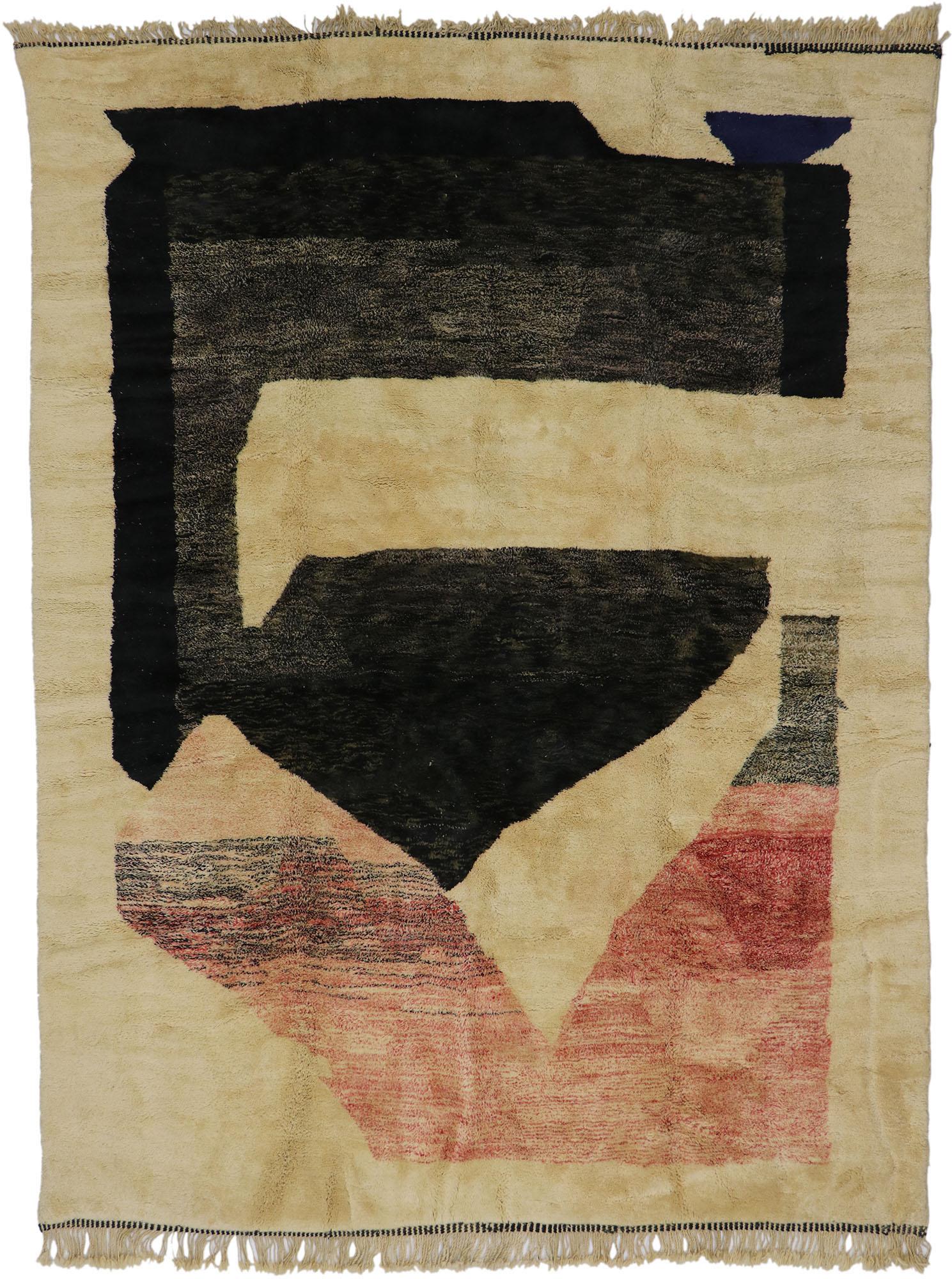 New Contemporary Berber Moroccan Rug Inspired by Victor Pasmore For Sale 1