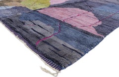 Colorful Abstract Moroccan Rug, Abstract Expressionism Meets Nomadic Charm