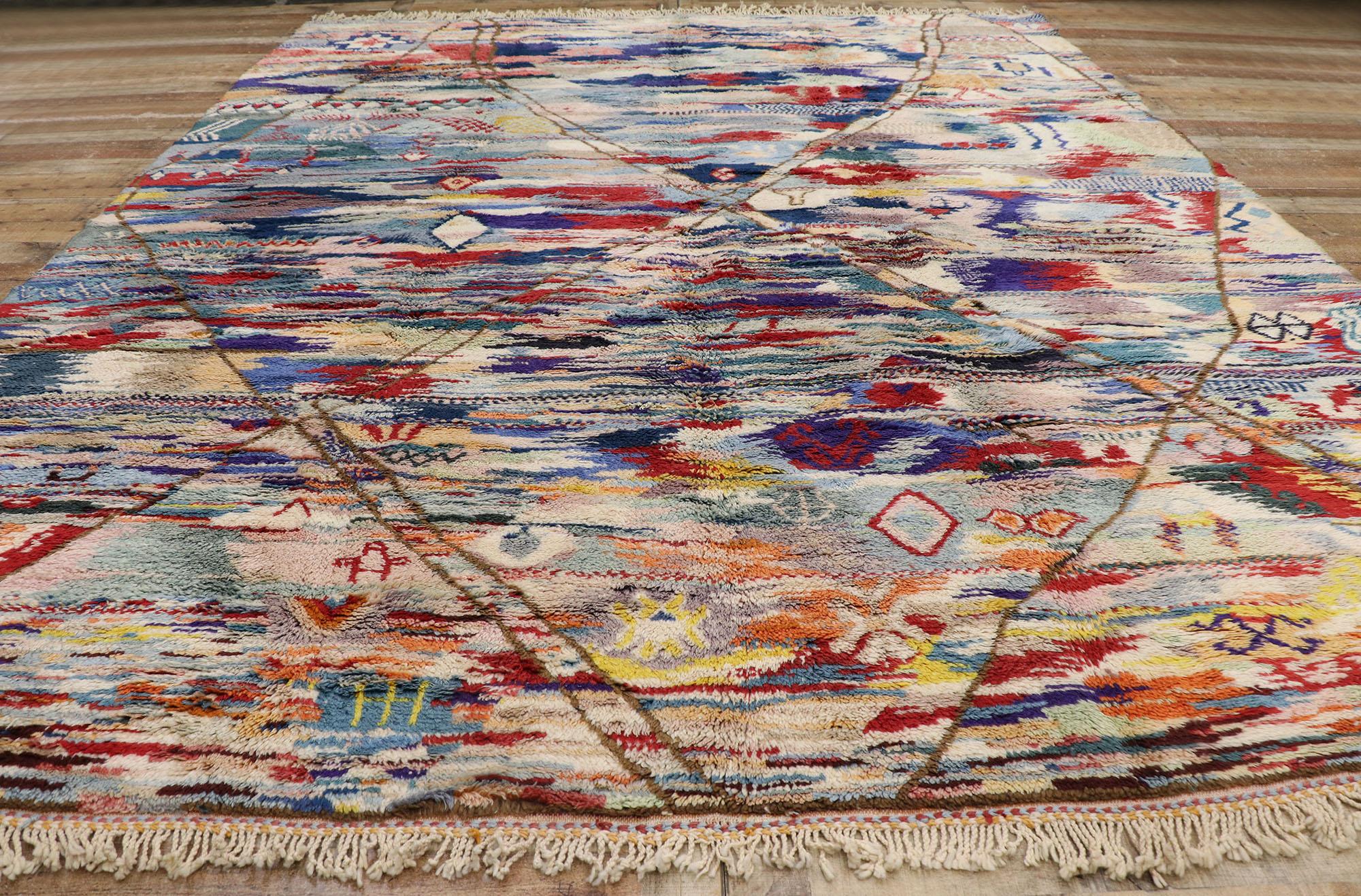 New Contemporary Berber Moroccan Rug with Abstract Expressionist Style For Sale 2