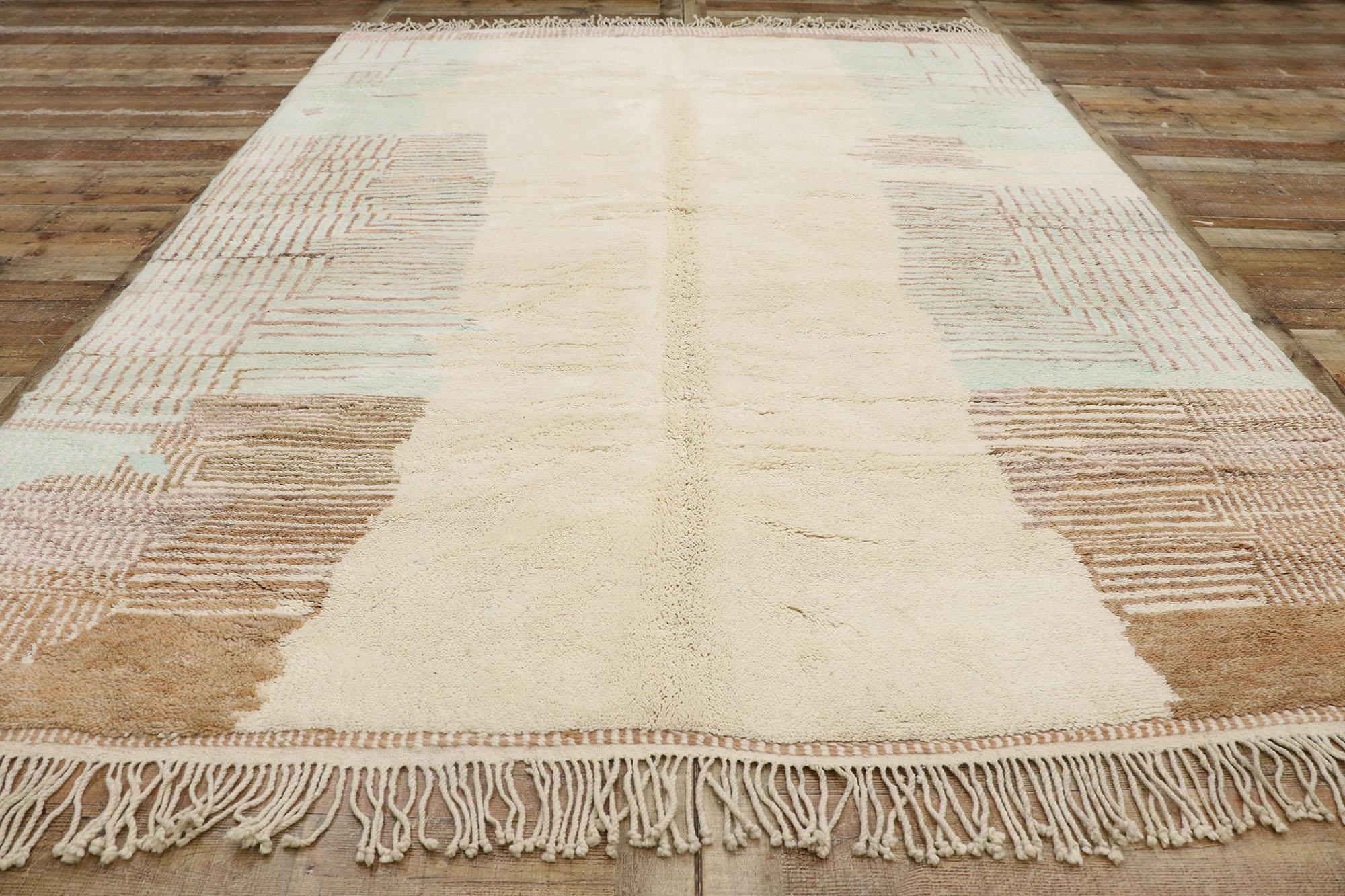 New Contemporary Berber Moroccan Rug with Bauhaus Style For Sale 2