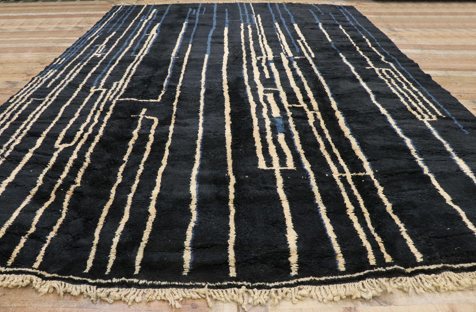 New Contemporary Berber Moroccan Rug with Bauhaus Style For Sale 1