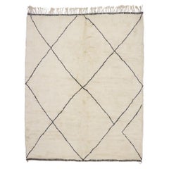 Nueva Alfombra Bereber Marroquí Contemporánea con Estilo Hygge Minimalista