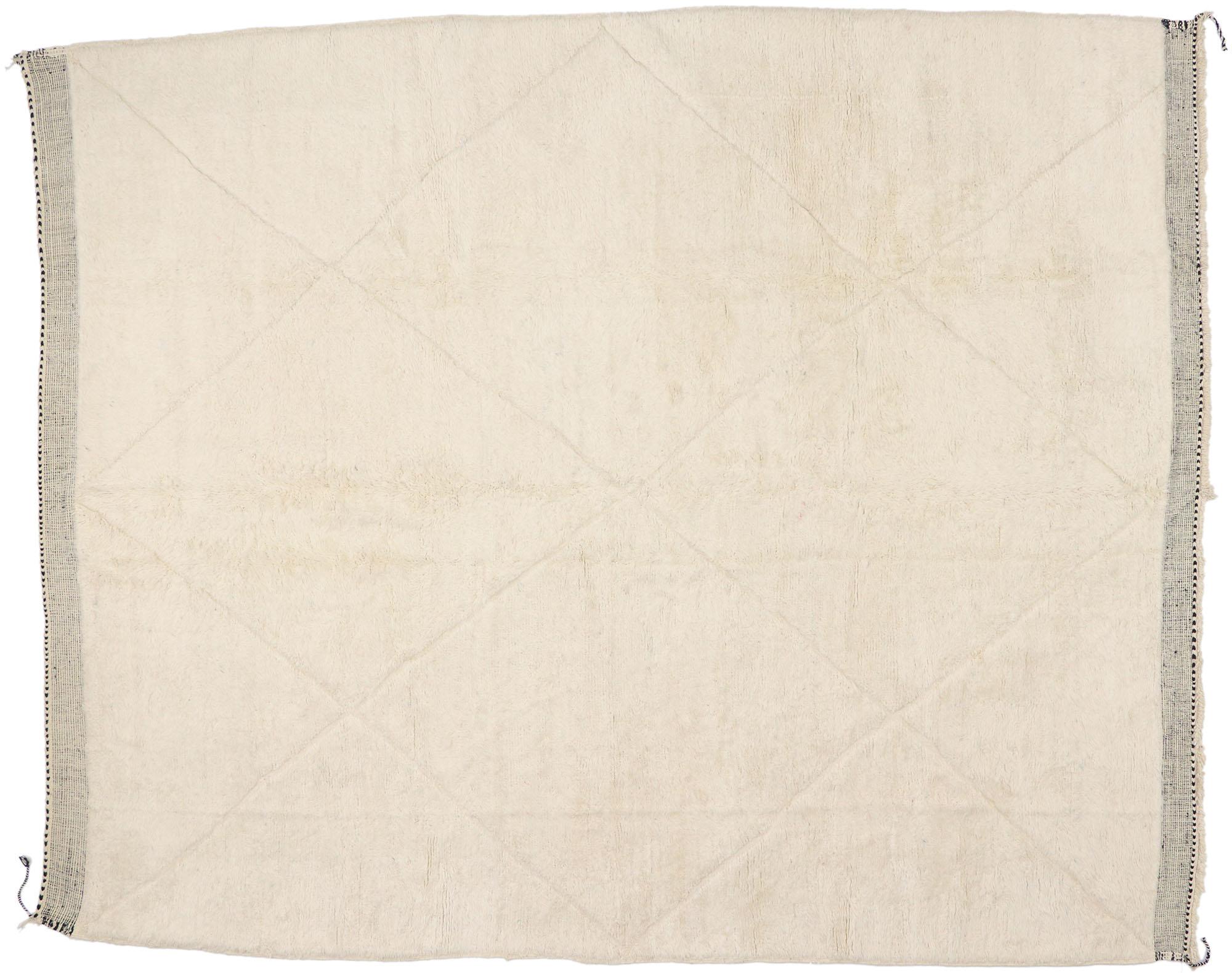 Nueva Alfombra Bereber Marroquí Contemporánea de Estilo Minimalista en venta 3