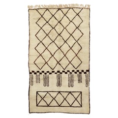 New Contemporary Berber Moroccan Rug with Mid-Century Modern Style