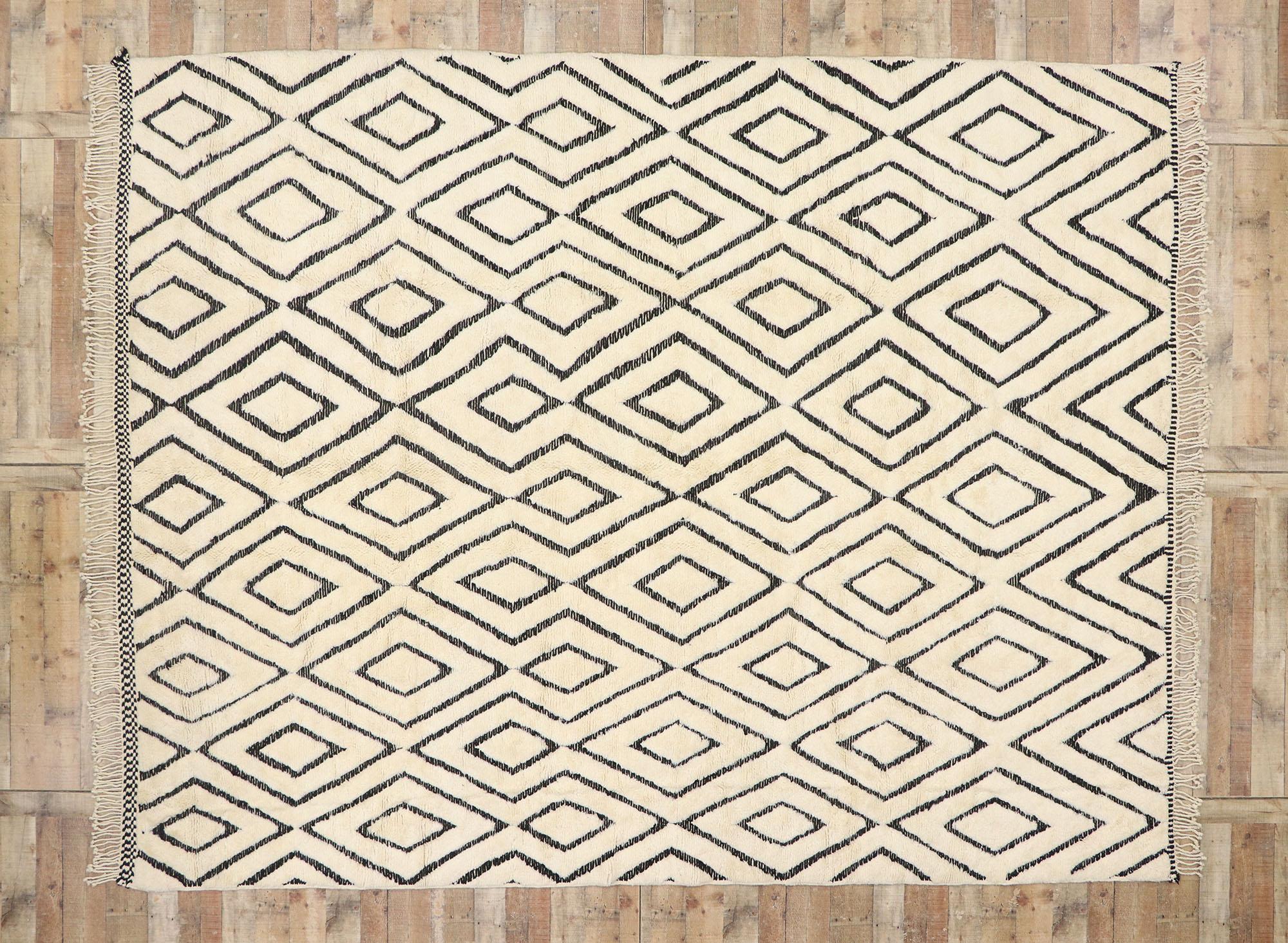Nueva Alfombra Bereber Marroquí Contemporánea de Estilo Modernista en venta 1