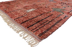 New Contemporary Berber Moroccan Rug with Tribal Style