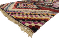 New Contemporary Beni Mrirt Marokkanischer Teppich mit Mid-Century Modern Style