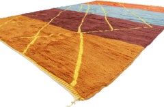 New Contemporary Berber Moroccan Rug with Tribal Style