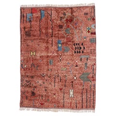 New Contemporary Berber Moroccan Rug with Tribal Style