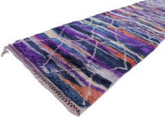 New Contemporary Berber Moroccan Runner Inspired by Sol LeWitt