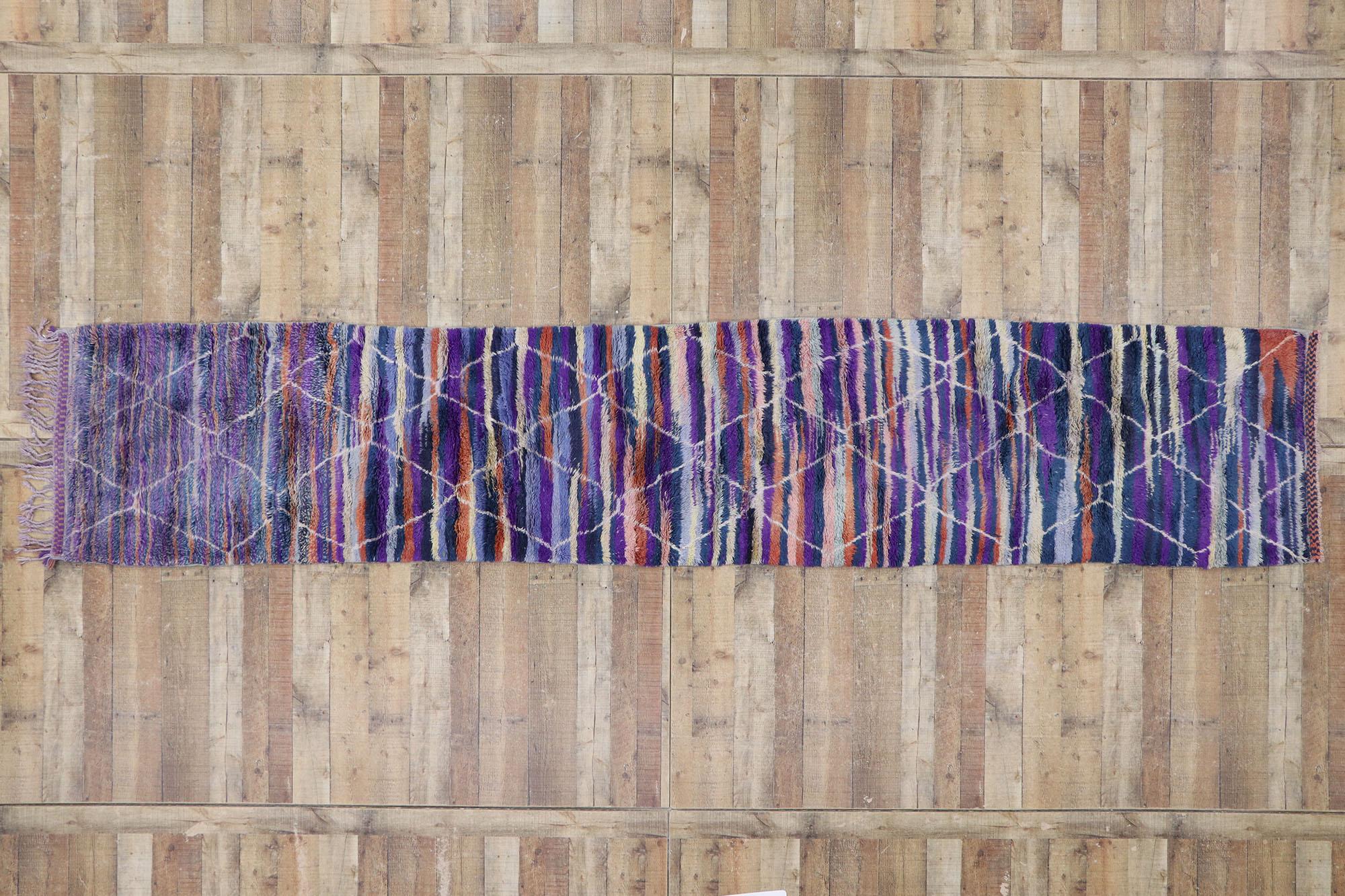 Nueva alfombra bereber marroquí contemporánea inspirada en Sol LeWitt Lana en venta