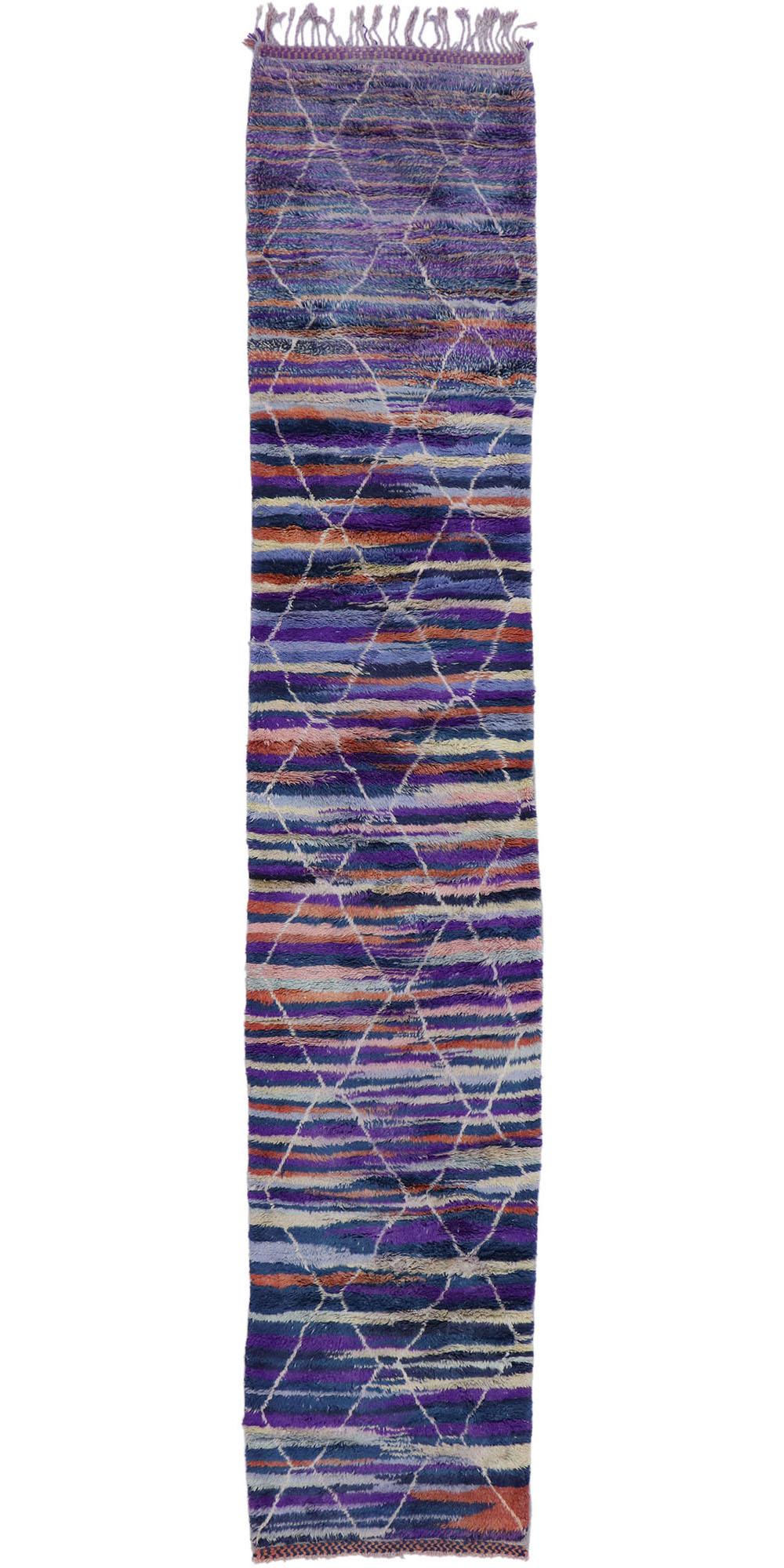 Nueva alfombra bereber marroquí contemporánea inspirada en Sol LeWitt en venta 1