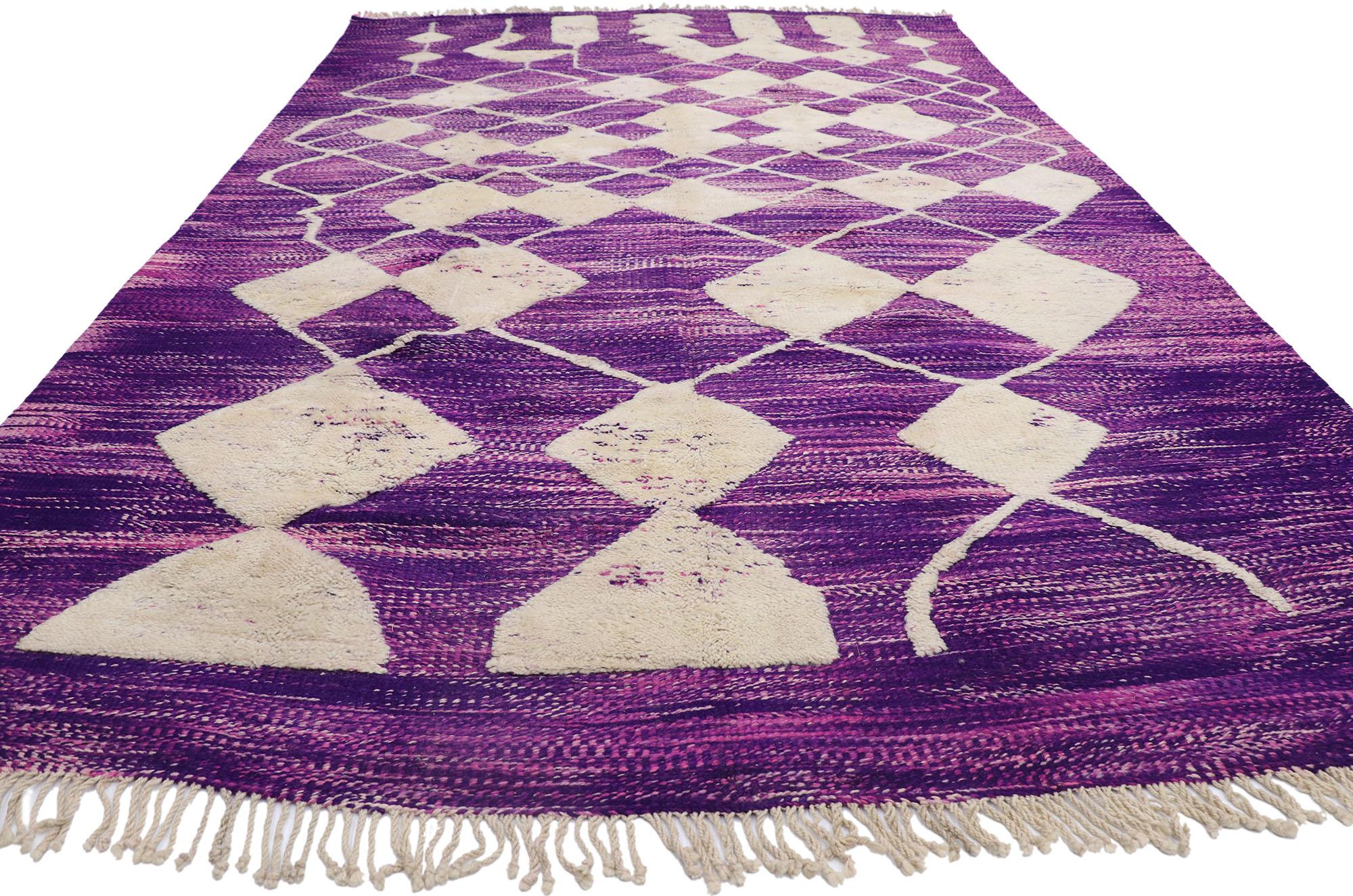 Tribal New Contemporary Berber Moroccan Souf Kilim Rug with Bohemian Style For Sale