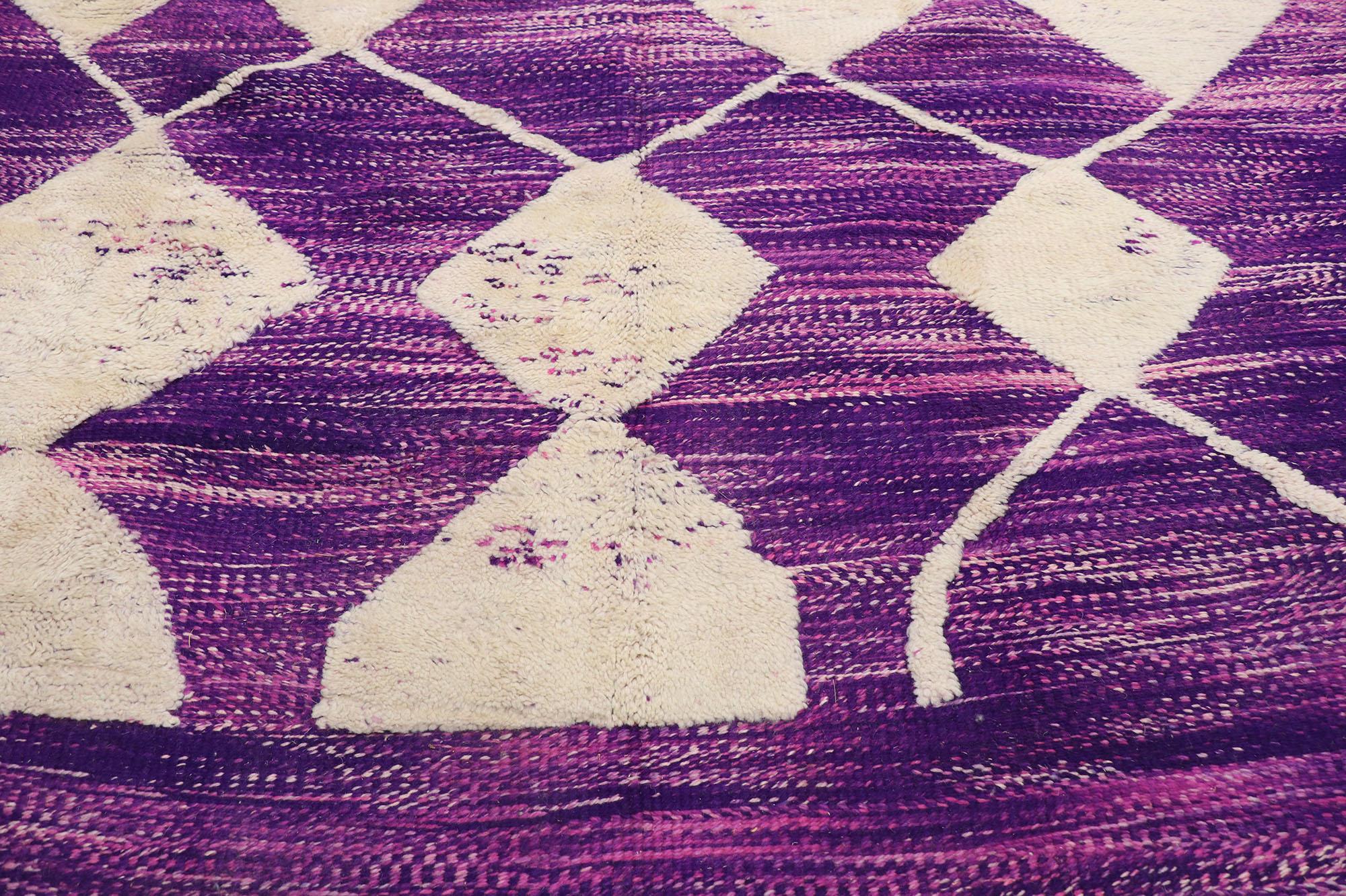 Marocchino Nuovo Tappeto berbero marocchino Beni Mrirt viola, 08'06 x 13'08 in vendita