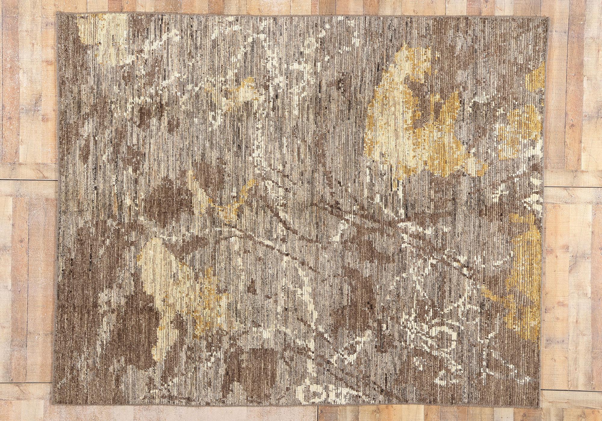 New Contemporary Biophilic Organic Moroccan Carpet For Sale 3