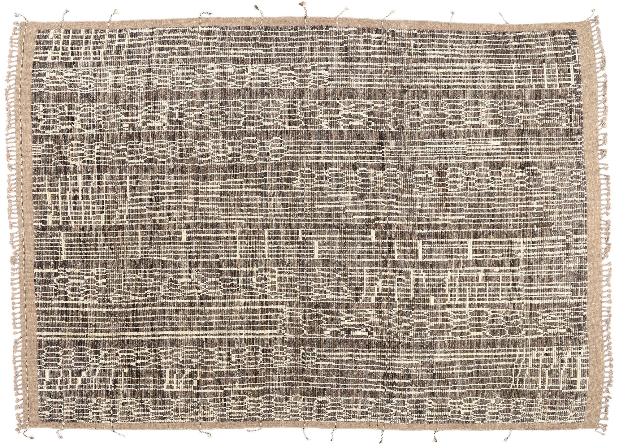 New Contemporary Biophilic Organic Moroccan Carpet with Modern Style For Sale 3