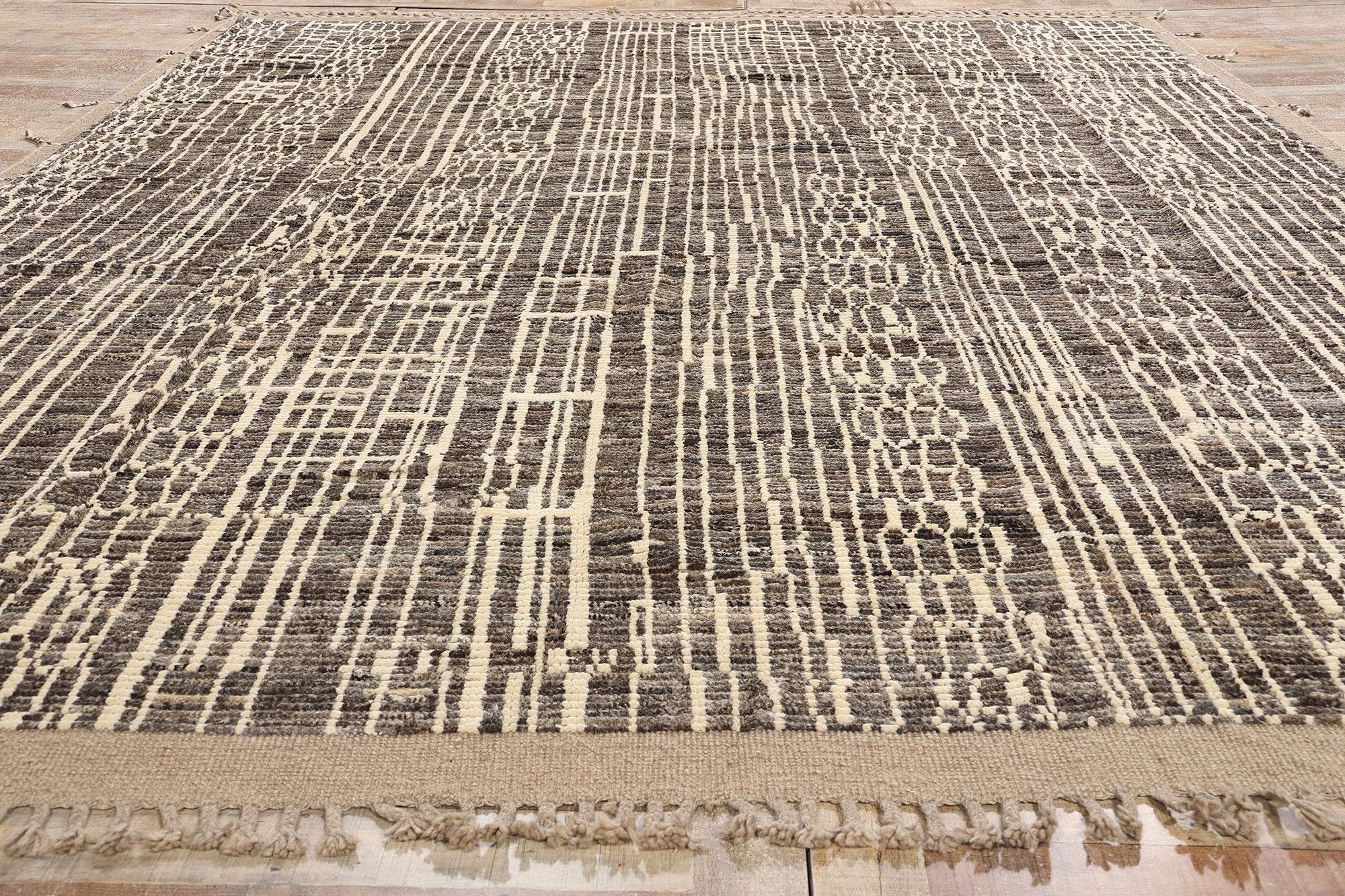 New Contemporary Biophilic Organic Moroccan Carpet with Modern Style For Sale 1
