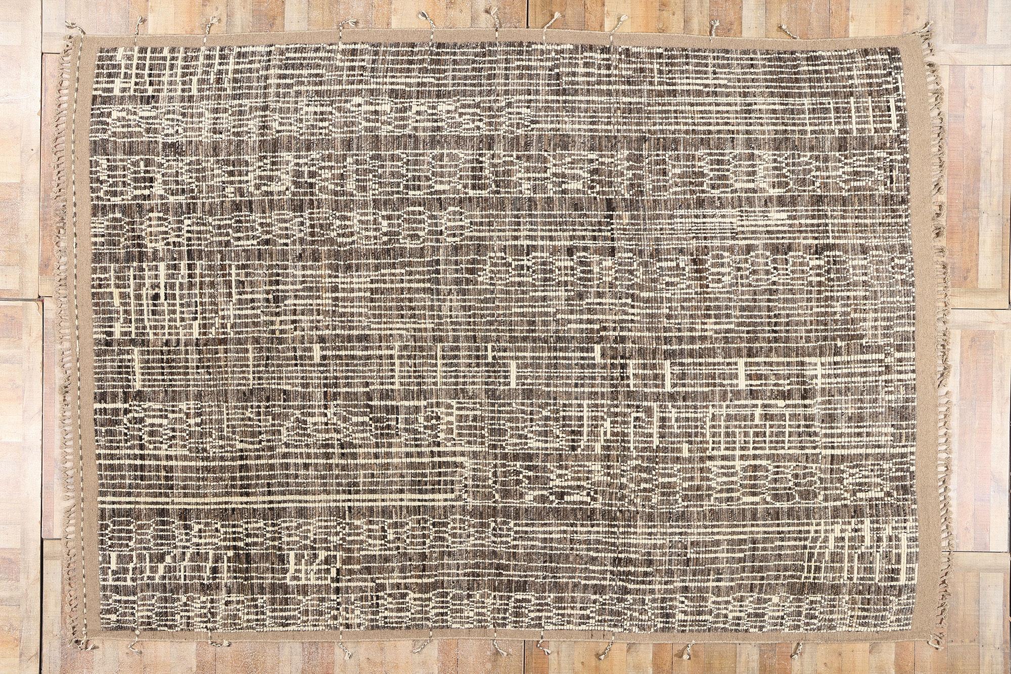 New Contemporary Biophilic Organic Moroccan Carpet with Modern Style For Sale 2