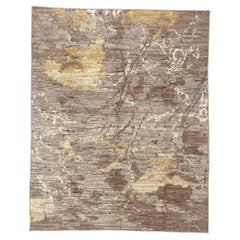 New Contemporary Biophilic Organic Moroccan Carpet