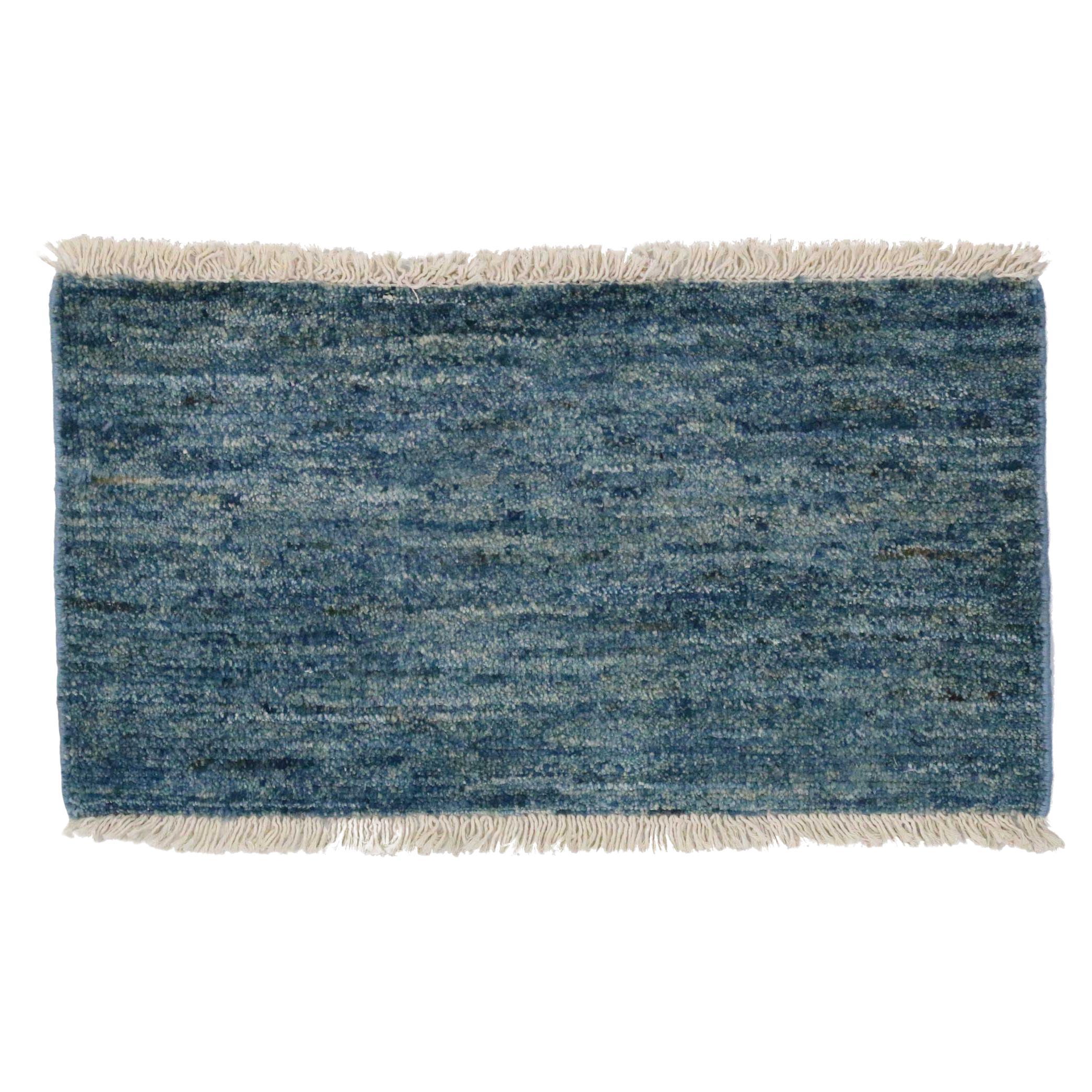 New Contemporary Blue Moroccan Rug For Sale