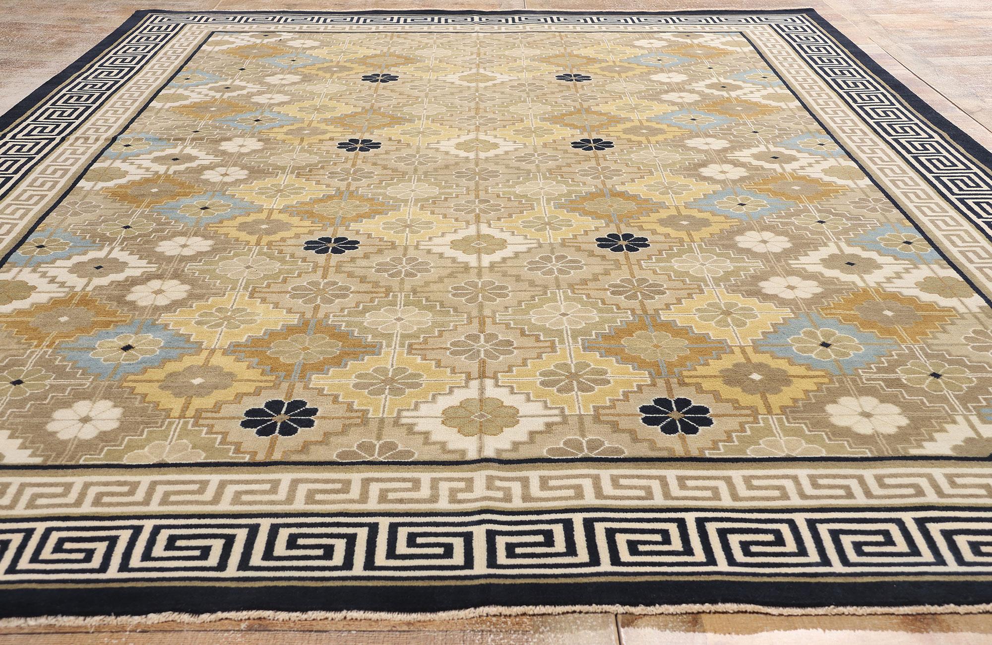 New Contemporary Chinese Art Deco Rug with Modern Style (nouveau tapis chinois contemporain de style Art déco et Modernity) Neuf - En vente à Dallas, TX