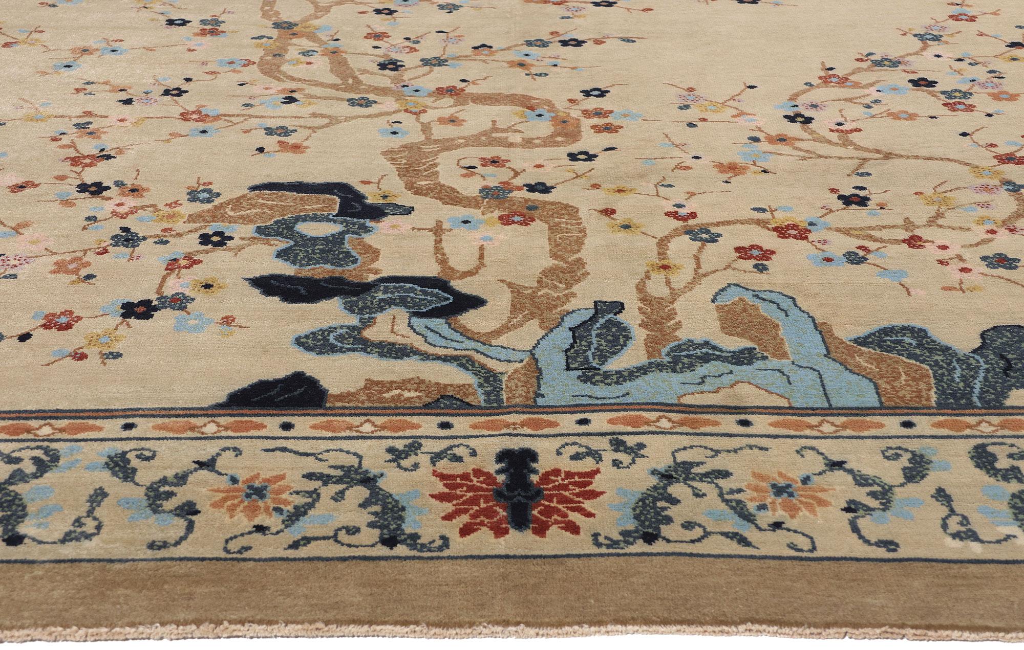 New Contemporary Chinese Art Deco Rug con stile moderno In condizioni Nuovo in vendita a Dallas, TX