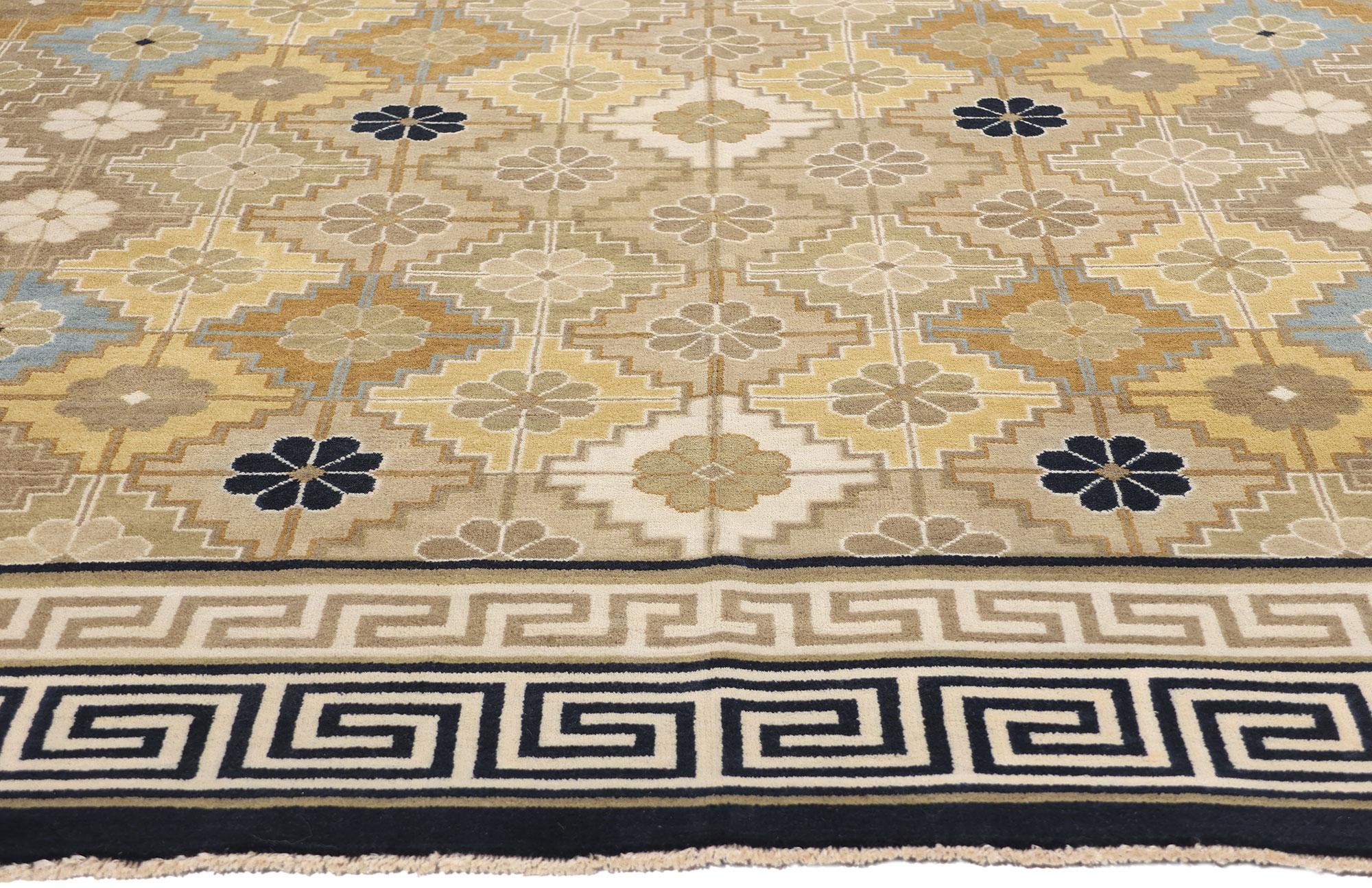 XXIe siècle et contemporain New Contemporary Chinese Art Deco Rug with Modern Style (nouveau tapis chinois contemporain de style Art déco et Modernity) en vente