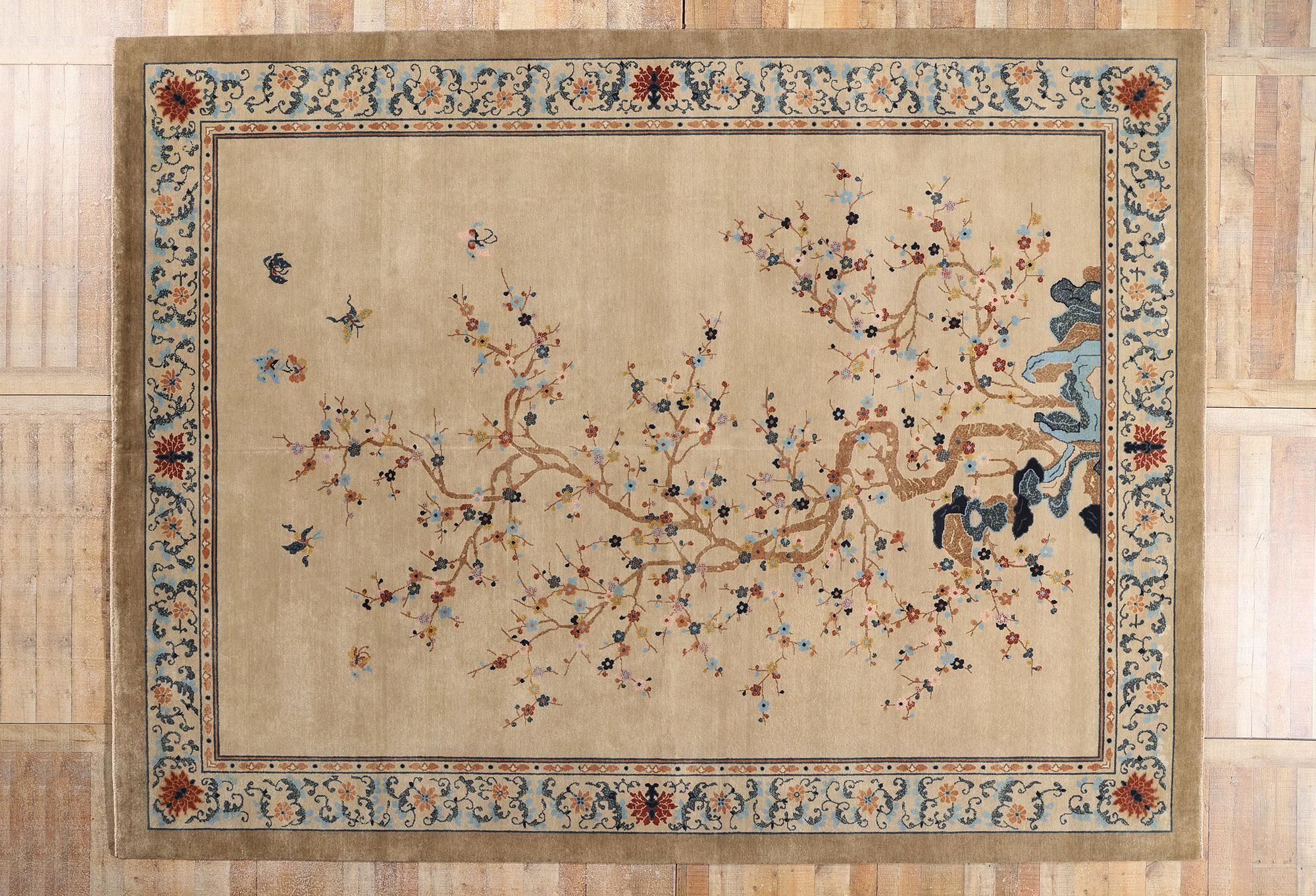 New Contemporary Chinese Art Deco Rug con stile moderno in vendita 1