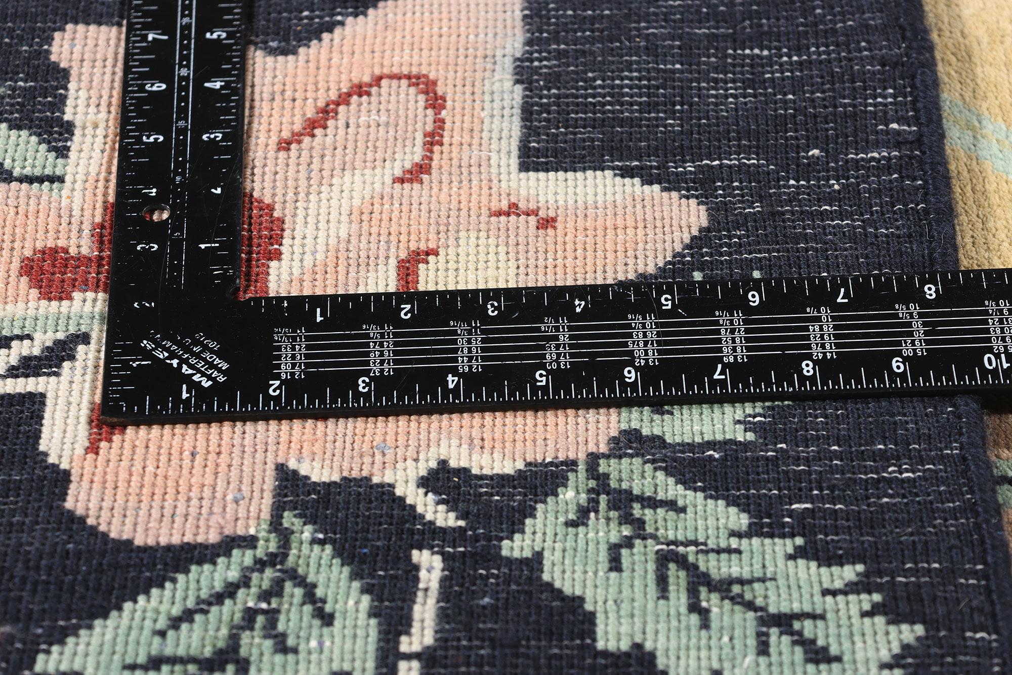 New Contemporary Chinese Art Deco Style Pictorial Rug. 08'09 x 11'09 im Zustand „Neu“ im Angebot in Dallas, TX