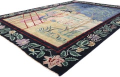 New Contemporary Chinese Art Deco Style Pictorial Rug