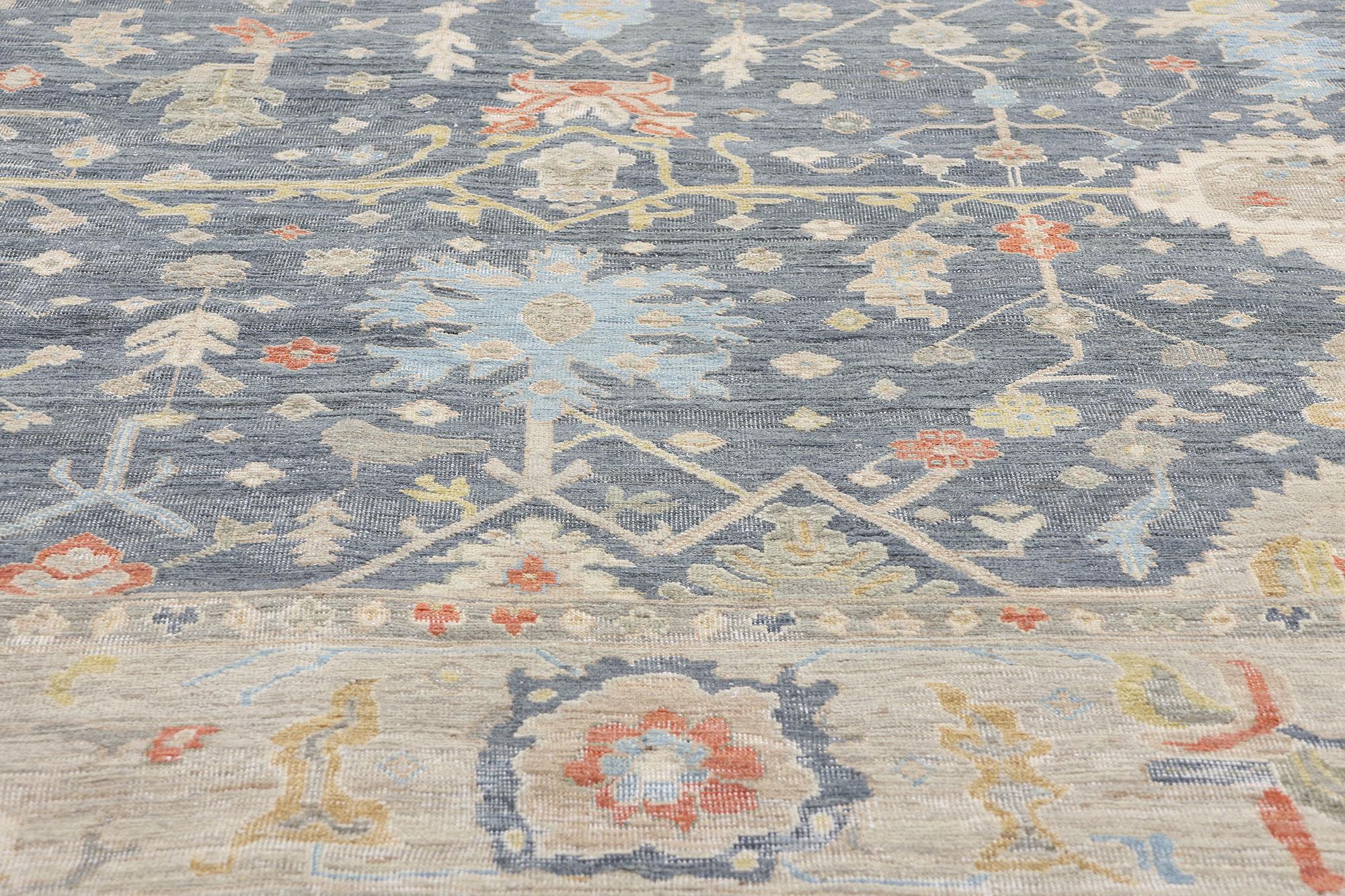 Nueva alfombra contemporánea Oushak de colores en Nuevo estado para la venta en Dallas, TX