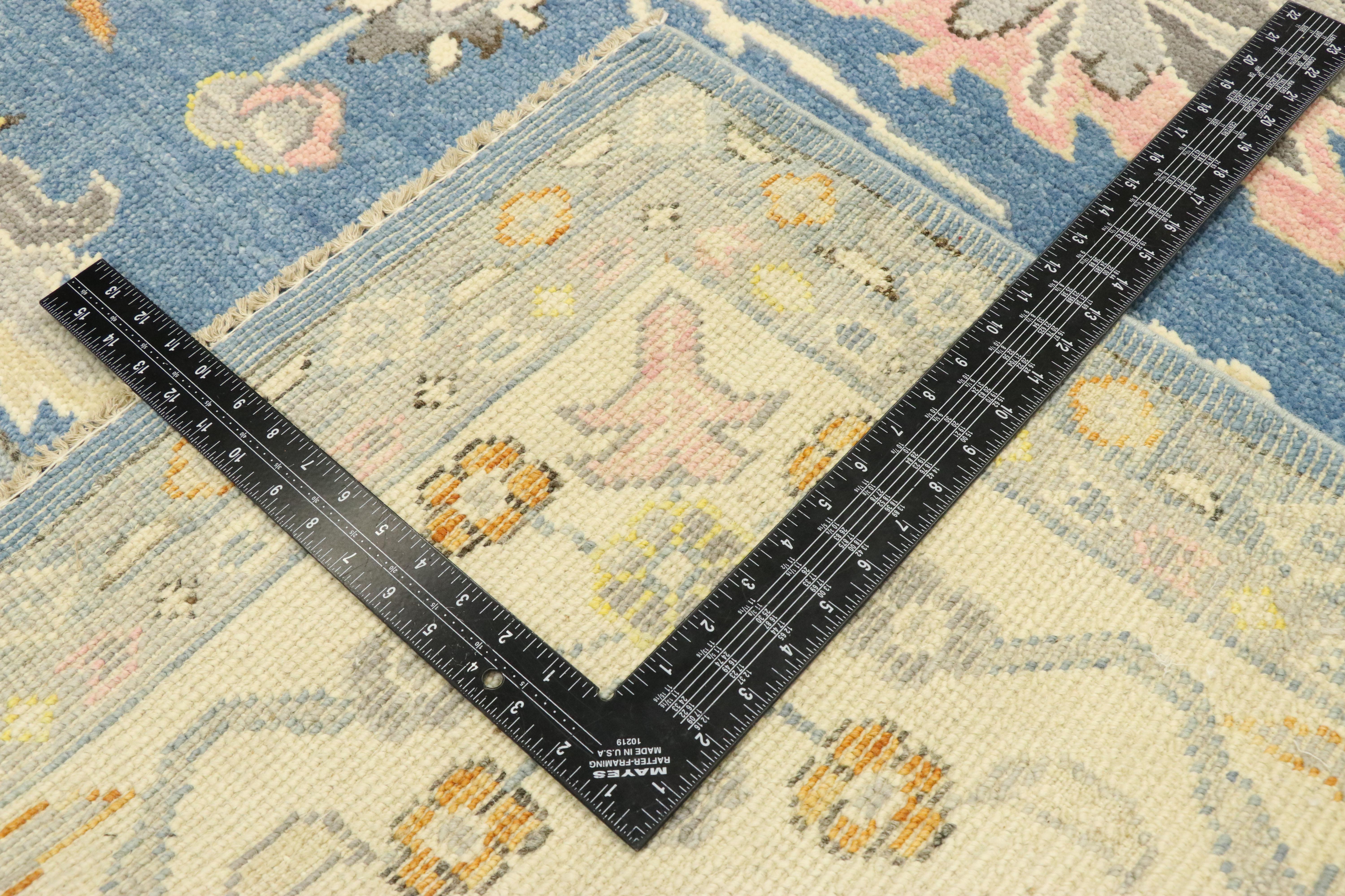 modern oushak rug dupe
