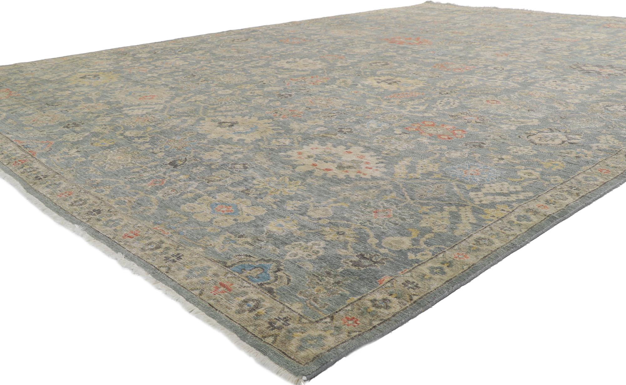 30705 Tapis contemporain dégradé, 08'10 x 11'11. Avec ses couleurs neutres et sa beauté usée par le temps combinée à un charme nostalgique, ce nouveau tapis contemporain vieilli crée une chaleur inimitable et une ambiance apaisante. Le motif