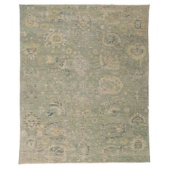 New Contemporary Distressed Carpet mit modernem Vintage-Stil