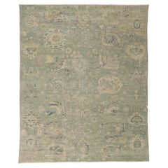 New Contemporary Distressed Rug with Modern Vintage Style