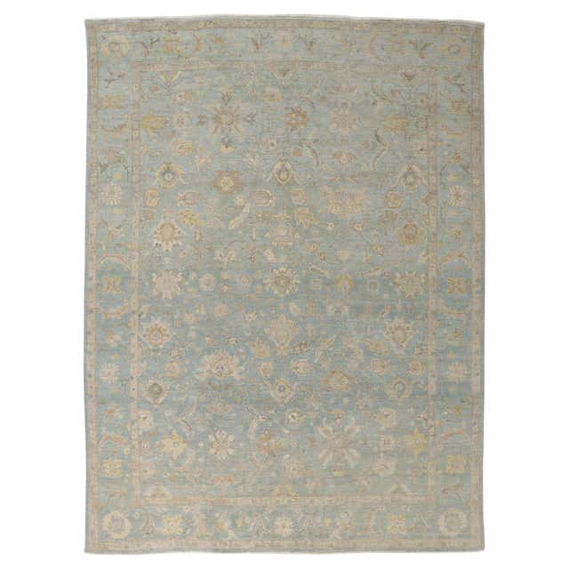 Rug and Kilim’s Contemporary Distressed Abstract Rug In Gold For Sale ...
