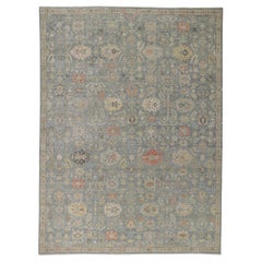 New Contemporary Distressed Carpet with Modern Vintage Style