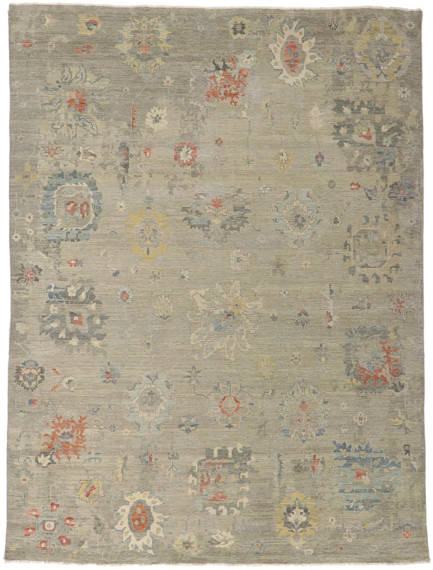 New Contemporary Distressed Rug mit Modern Style (21. Jahrhundert und zeitgenössisch) im Angebot