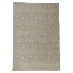 New Contemporary Distressed Rug with Modern Style