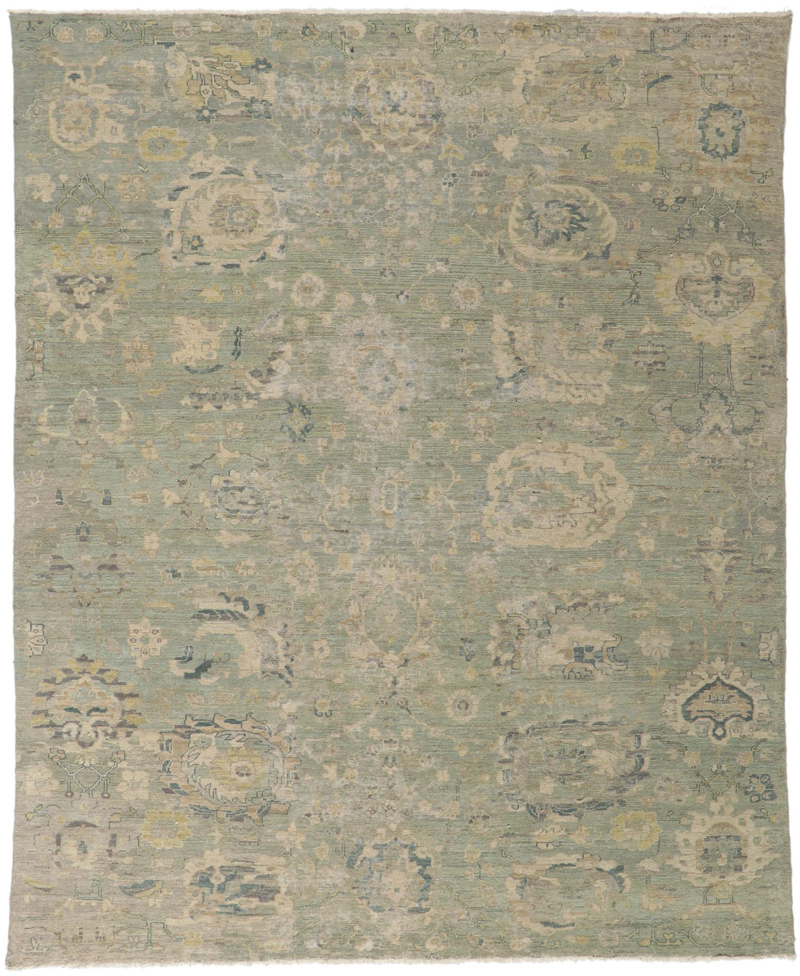 Nueva alfombra contemporánea envejecida de estilo vintage moderno Siglo XXI y contemporáneo en venta
