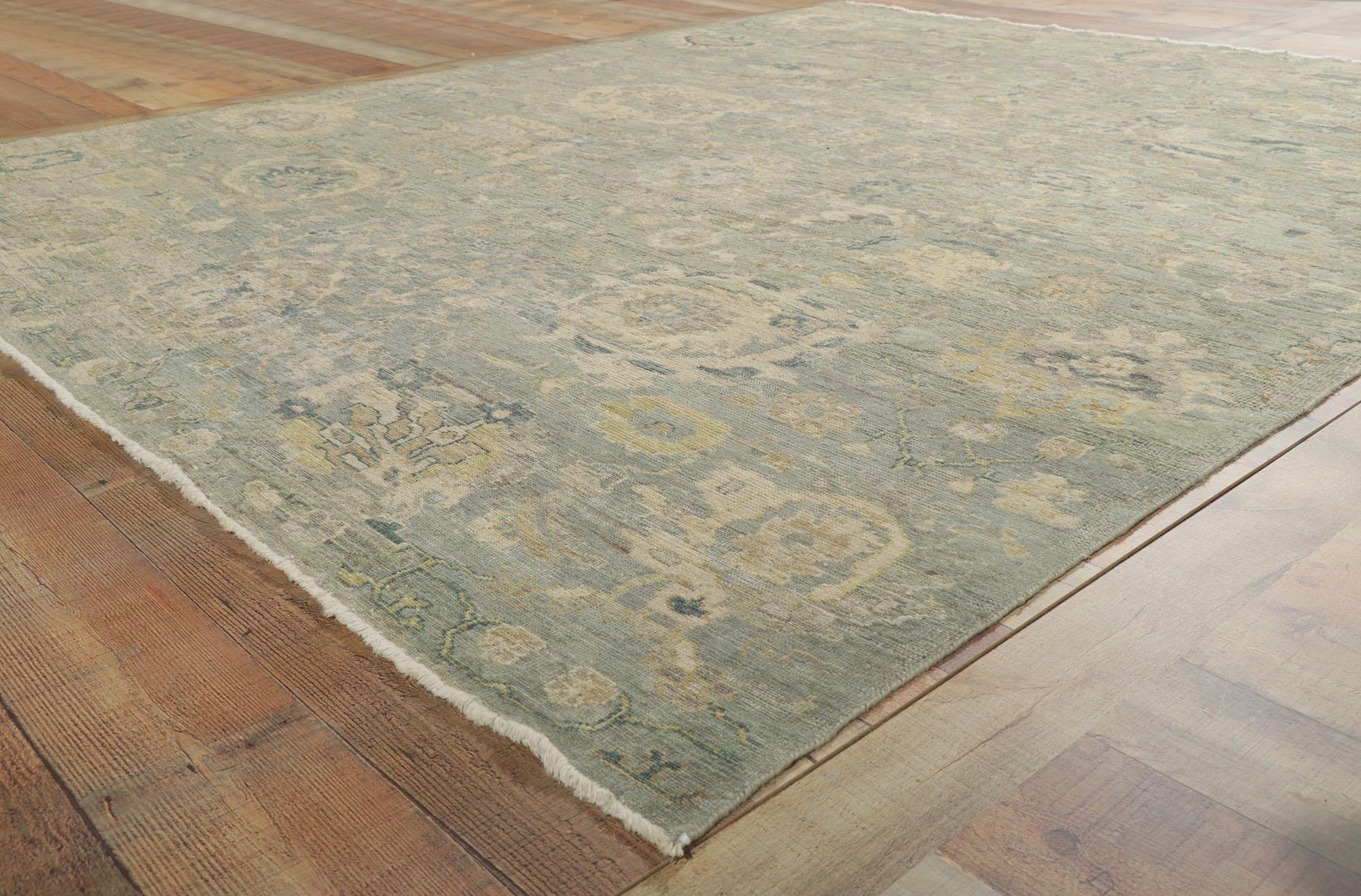 Nueva alfombra contemporánea envejecida de estilo vintage moderno en venta 1