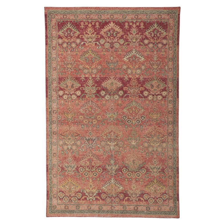 Modern Distressed Rug New Contemporary Distressed Rug with Modern Vintage Style For Sale at ...