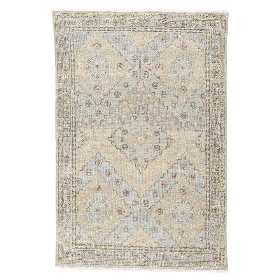 New Earth-Tone Contemporary Abstract Wool Rug For Sale at 1stDibs