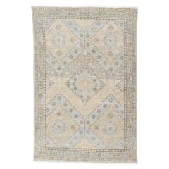 Nueva alfombra contemporánea Khotan en tonos tierra