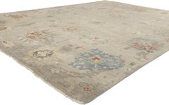 The Quiet Canopy: A Modern Oushak Masterpiece of Biophilic Elegance