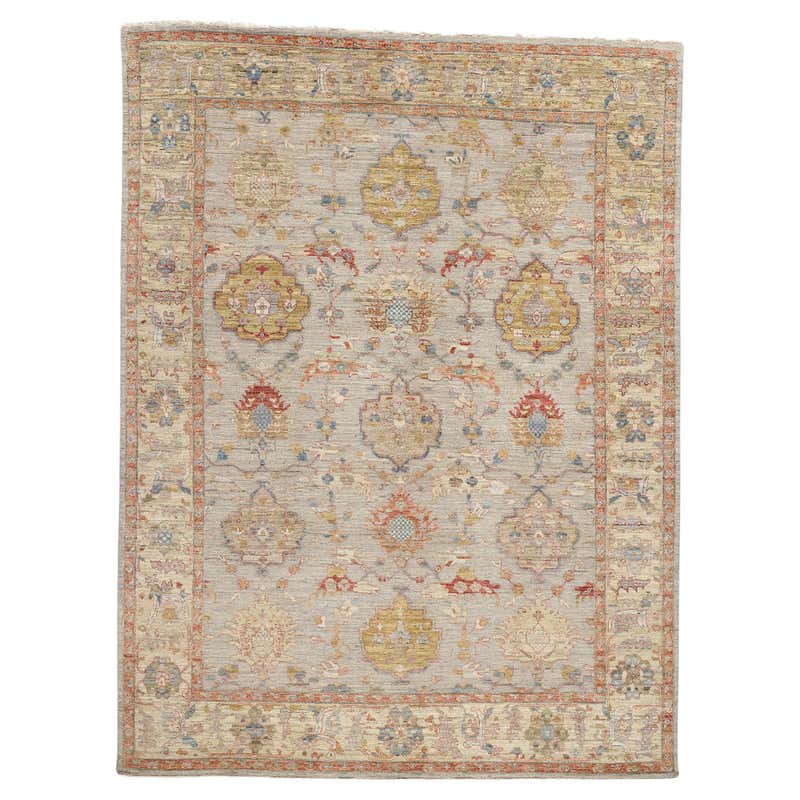 New Earth-Tone Modern Oushak Rug, Effortlessly Chic and Versatile For ...