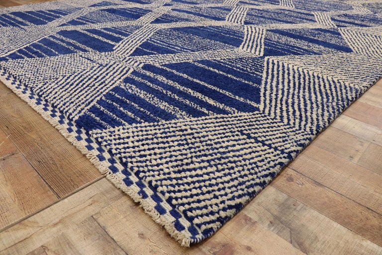 Postmodern Rug New Contemporary Geometric Moroccan Rug with Deconstructivism ...