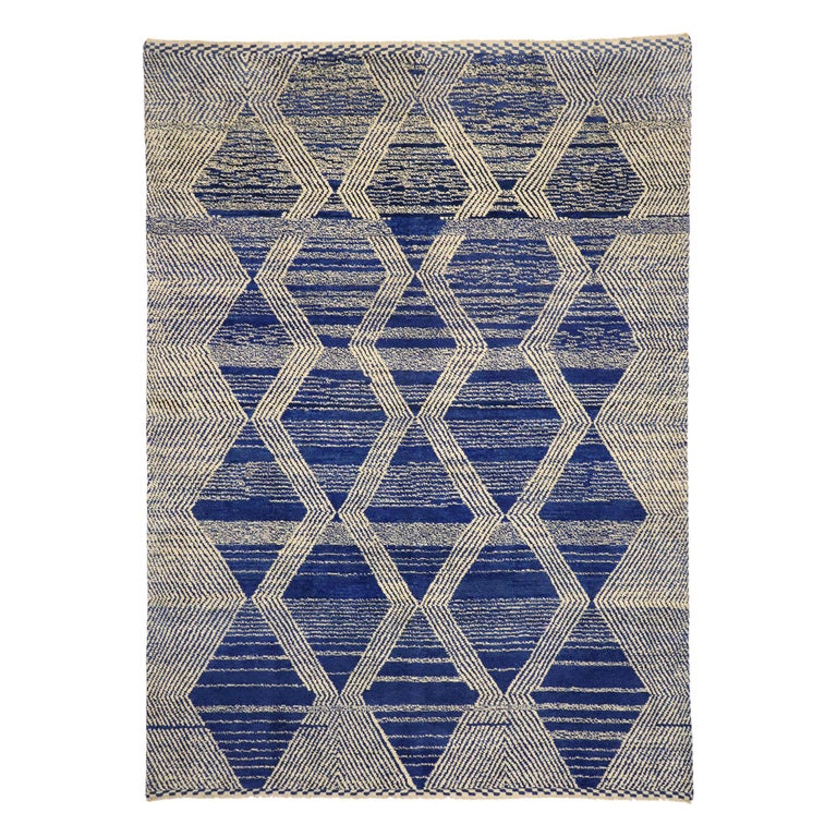 Postmodern Rug New Contemporary Geometric Moroccan Rug with Deconstructivism ...