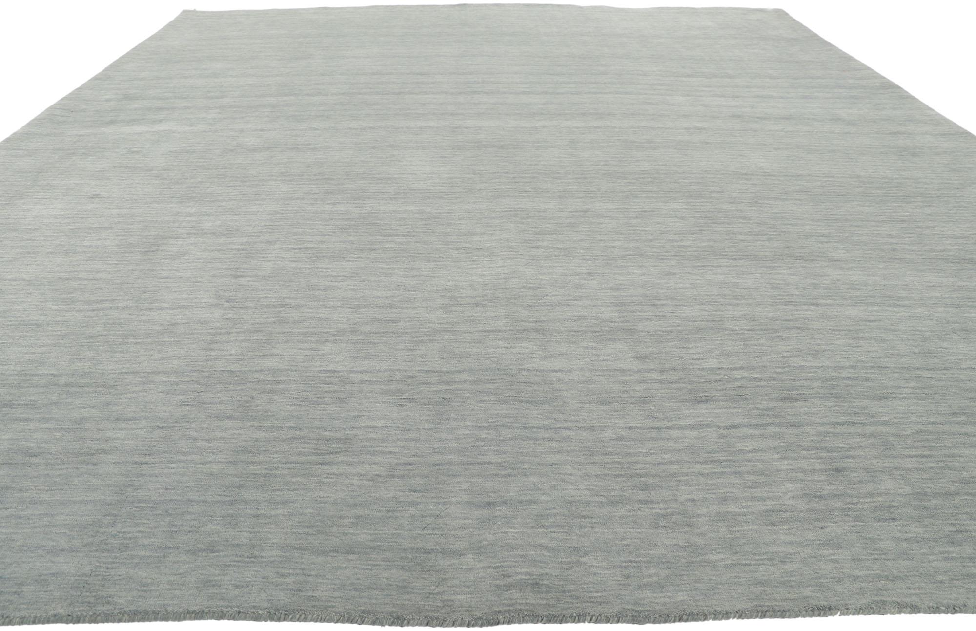 Indian New Contemporary Gray Area Rug with Modern Style For Sale